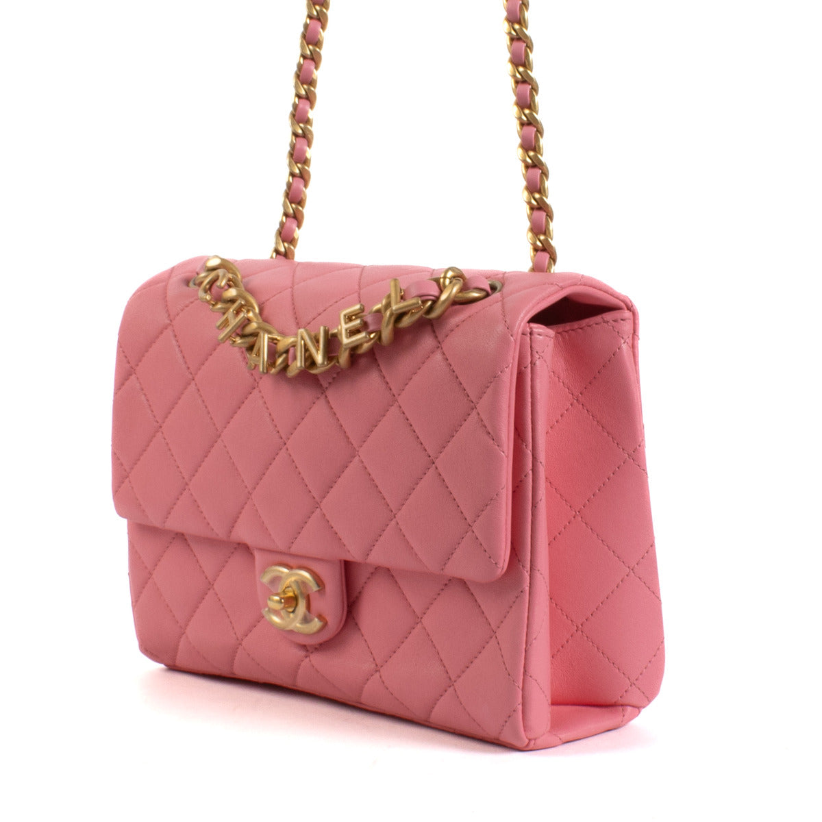 Chanel 23P Pink Lambskin Flap Bag