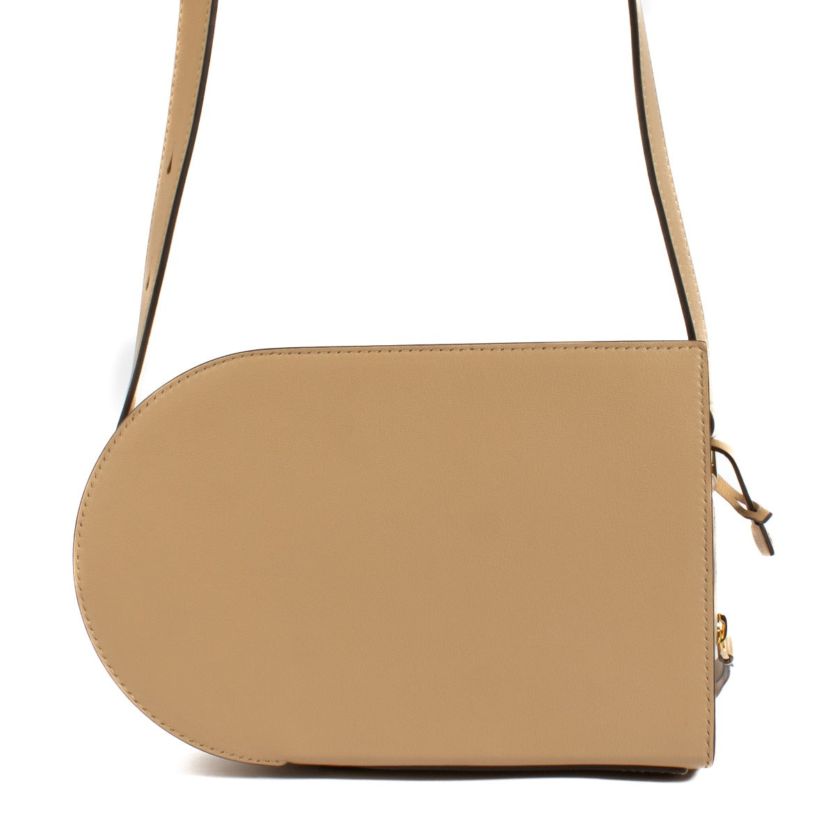 Shop safe online at Labellov in Antwerp, Brussels and Knokke this 100% authentic second hand Delvaux Latte Calf Leather Pin Cross Over Bag