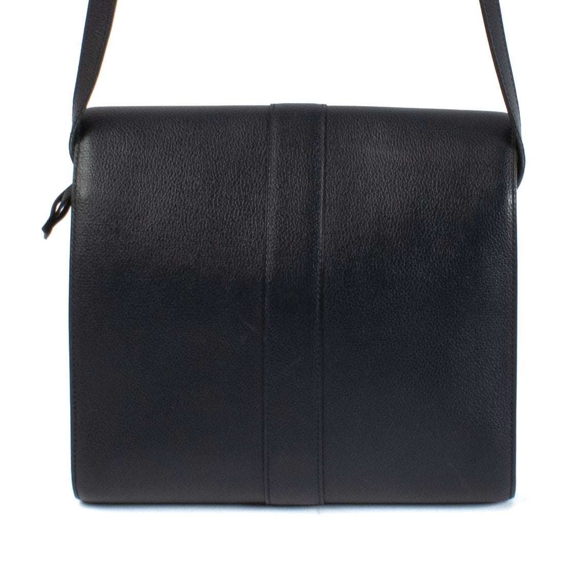 Delvaux Blue Leather Buckle Detail Vintage Tendresse Bag