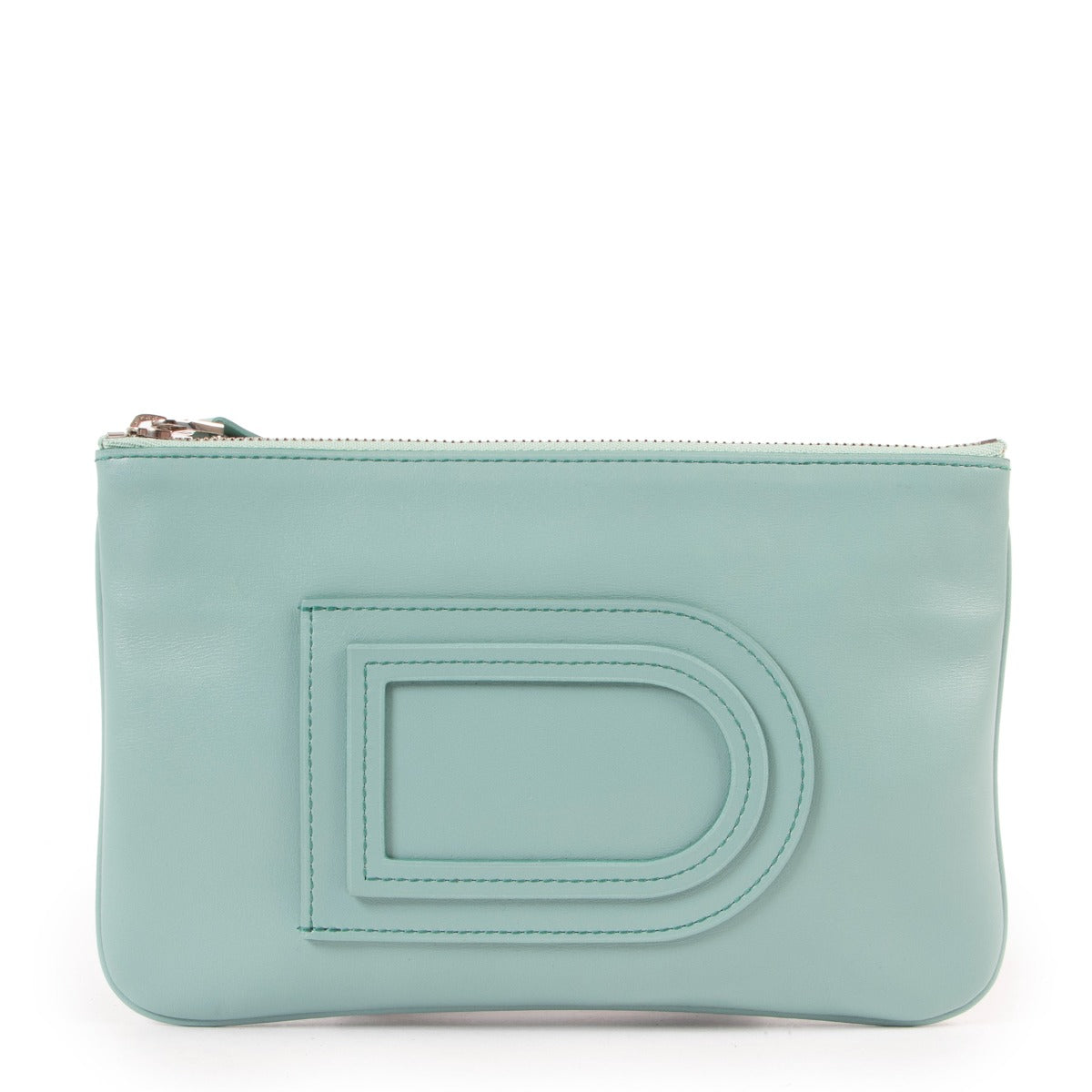 Portefeuille Delvaux bleu clair