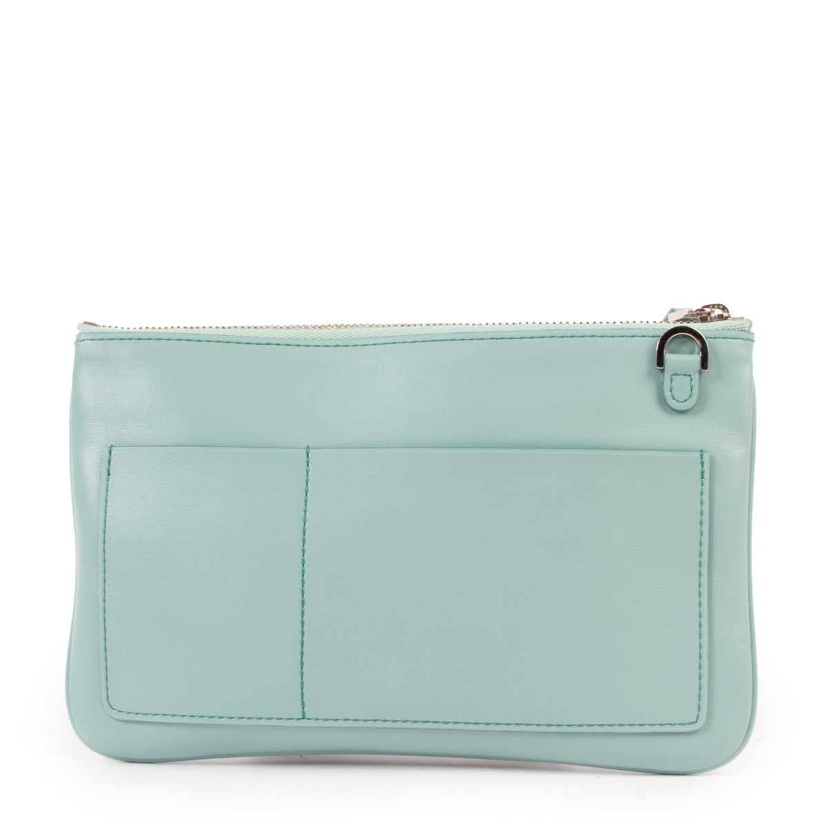 Portefeuille Delvaux bleu clair