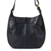 Delvaux Blue Toile De Cuir Chardonnay Shoulder Bag
