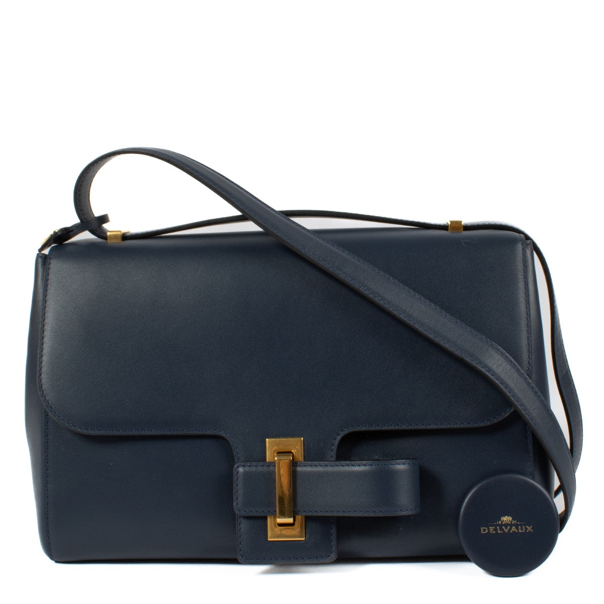 shop 100% authentic second hand Delvaux Blue Simplissime City Bag on Labellov.com