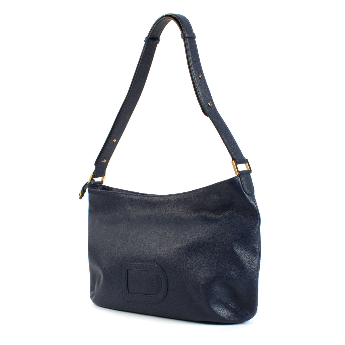 Delvaux Blue Leather Louise Besace Shoulder Bag