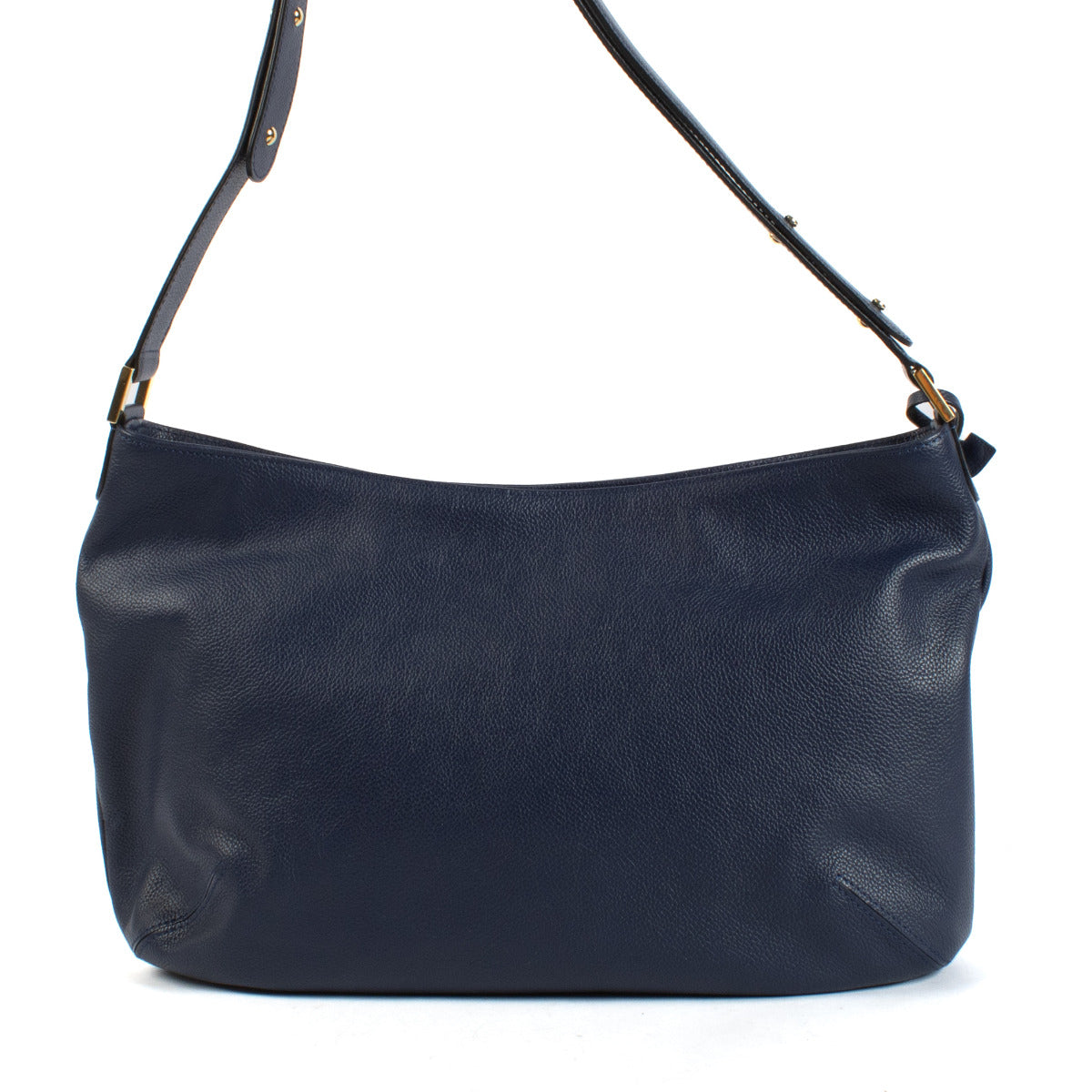 Delvaux Blue Leather Louise Besace Shoulder Bag