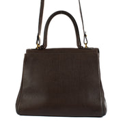 Shop safe online at Labellov in Antwerp, Brussels and Knokke this 100% authentic second hand Delvaux Brown Leather Brillant MM Bag