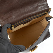 Shop safe online at Labellov in Antwerp, Brussels and Knokke this 100% authentic second hand Delvaux Brown Leather Brillant MM Bag