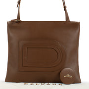 Shop safe online at Labellov in Antwerp, Brussels and Knokke this 100% authentic second hand Delvaux Cognac Louise Crossbody Bag