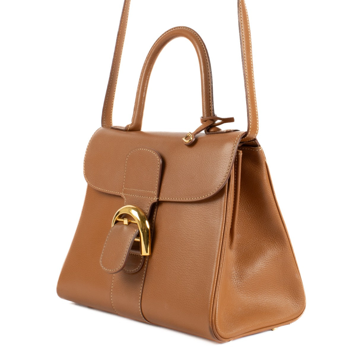 Shop safe online at Labellov in Antwerp, Brussels and Knokke this 100% authentic second hand Delvaux Fauve Jumping Brillant PM