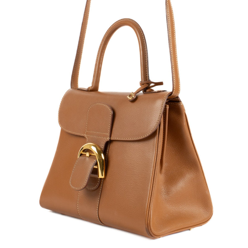 Shop safe online at Labellov in Antwerp, Brussels and Knokke this 100% authentic second hand Delvaux Fauve Jumping Brillant PM