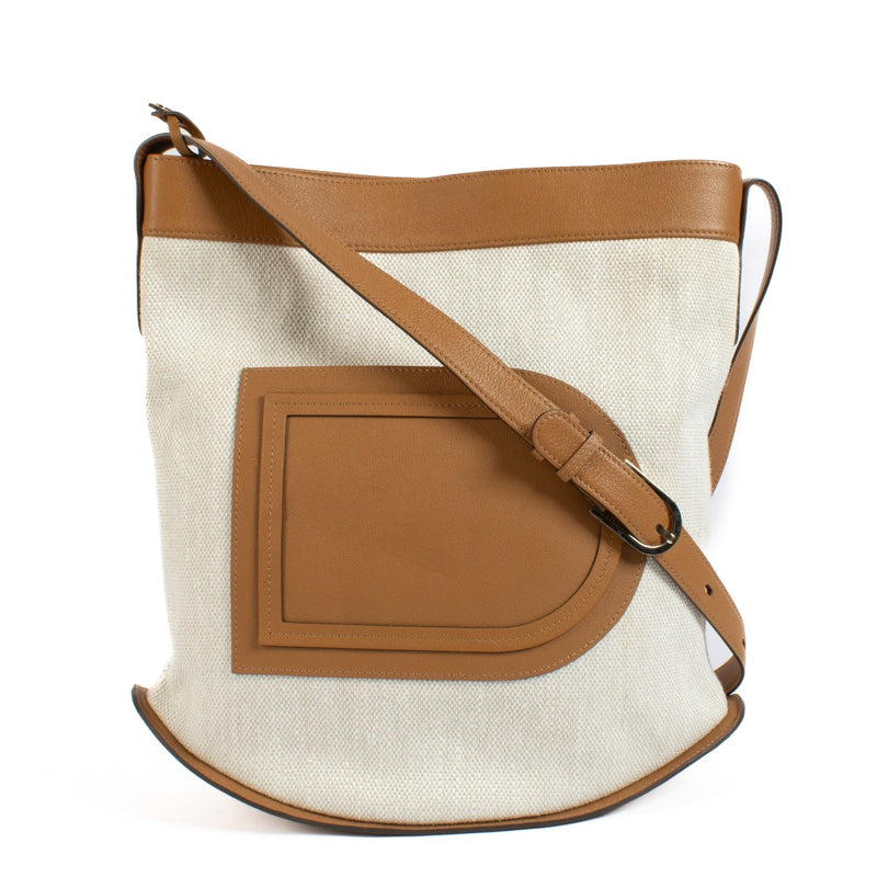 Shop 100% authentic secondhand Delvaux Ivory/Végétal Toile Lin/Allure Pin Bag on Labellov.com
