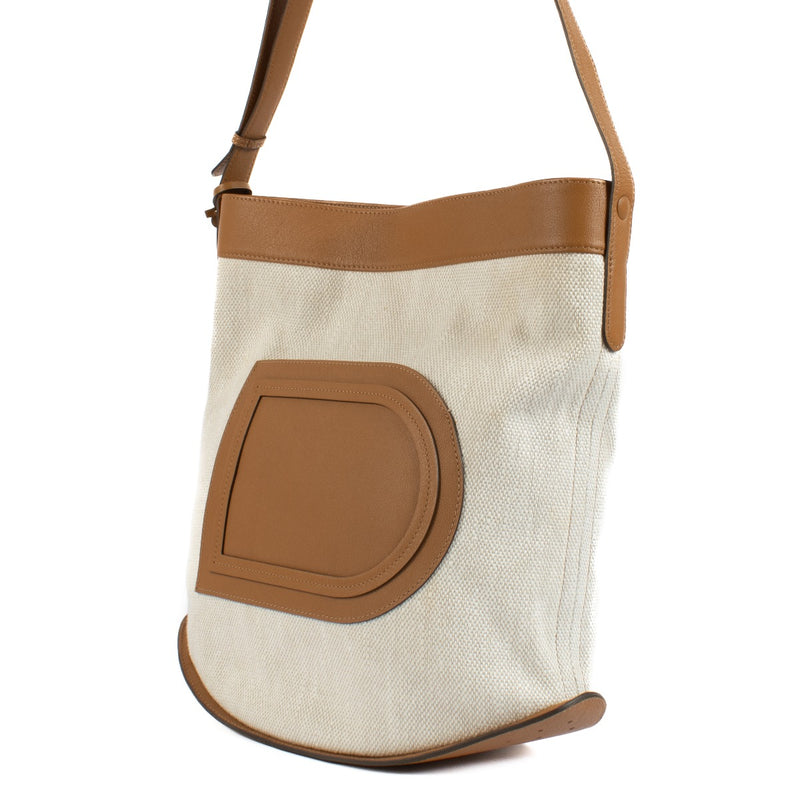 Shop 100% authentic secondhand Delvaux Ivory/Végétal Toile Lin/Allure Pin Bag on Labellov.com