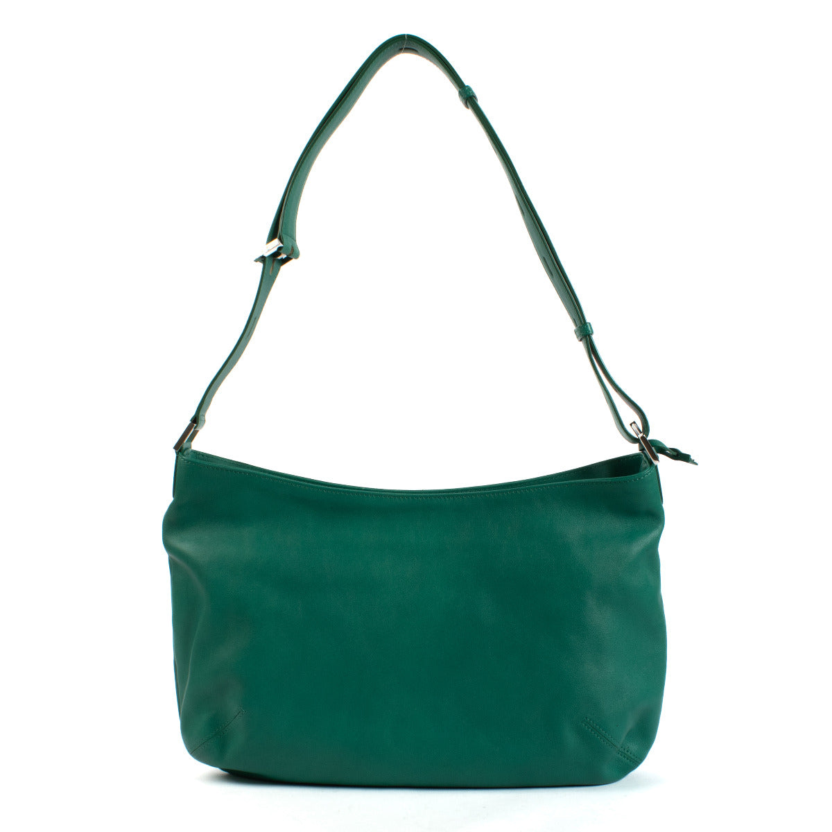 Delvaux Green Leather Louise Besace Shoulder Bag