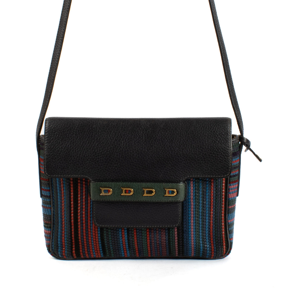 Delvaux Multicolor Malbec Toile de Cuir Crossbody Bag for the best price at Labellov secondhand luxury in Antwerp and Knokke