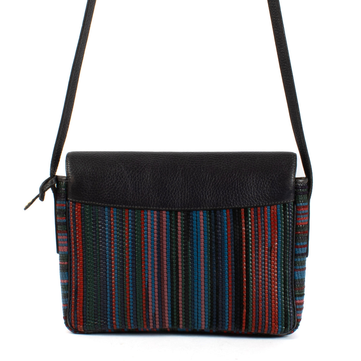Delvaux Multicolor Malbec Toile de Cuir Crossbody Bag
