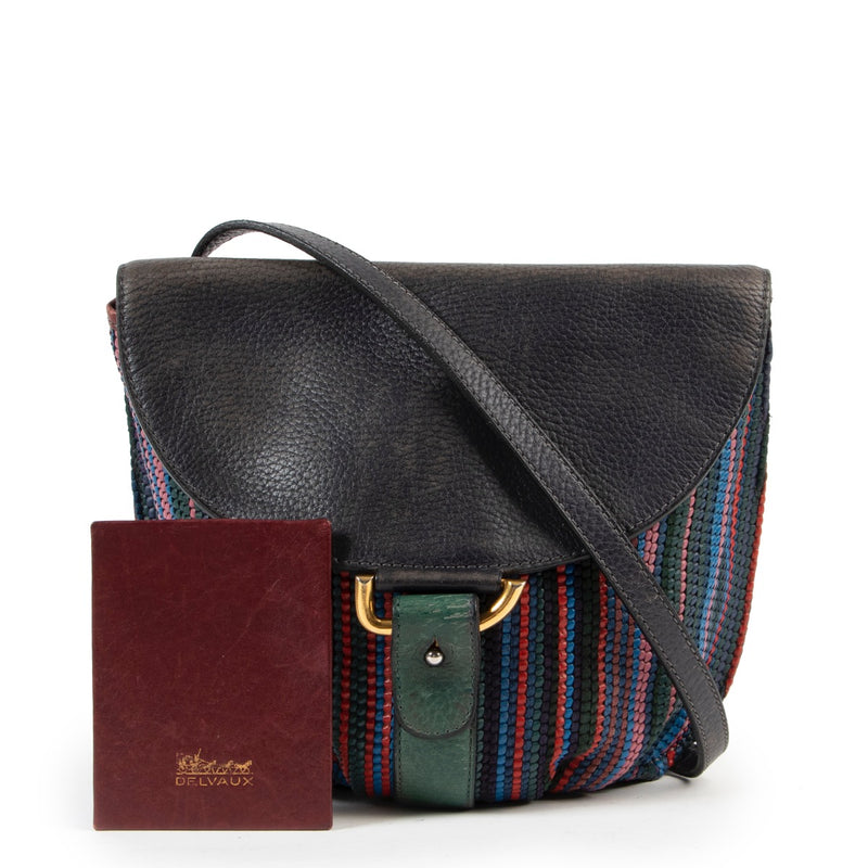 shop safe online Delvaux Multicolour Toile De Cuir Crossbody Bag
