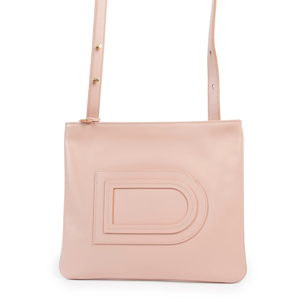 Shop safe online at Labellov in Antwerp this 100% authentic second hand Delvaux Pink Louise Baurdrier Plat Allure