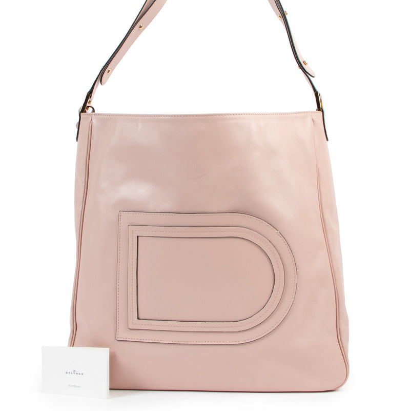 Shop safe online at Labellov in Antwerp this 100% authentic second hand Delvaux Pink Le Louise Satchel Shoulder Bag