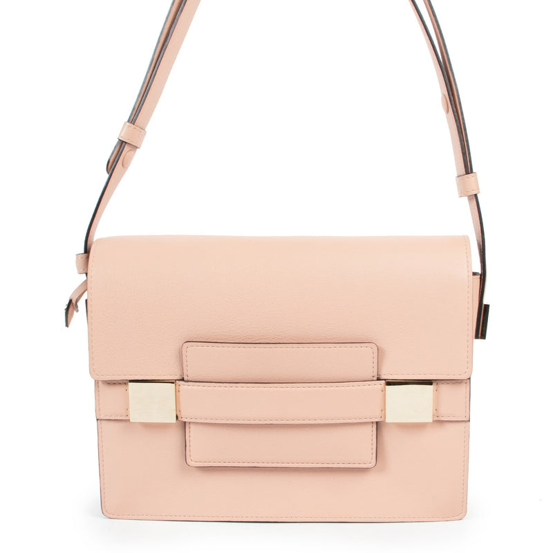Buy an authentic second hand Delvaux Madame Nude Leather Crossbody in very good condition at Labellov.