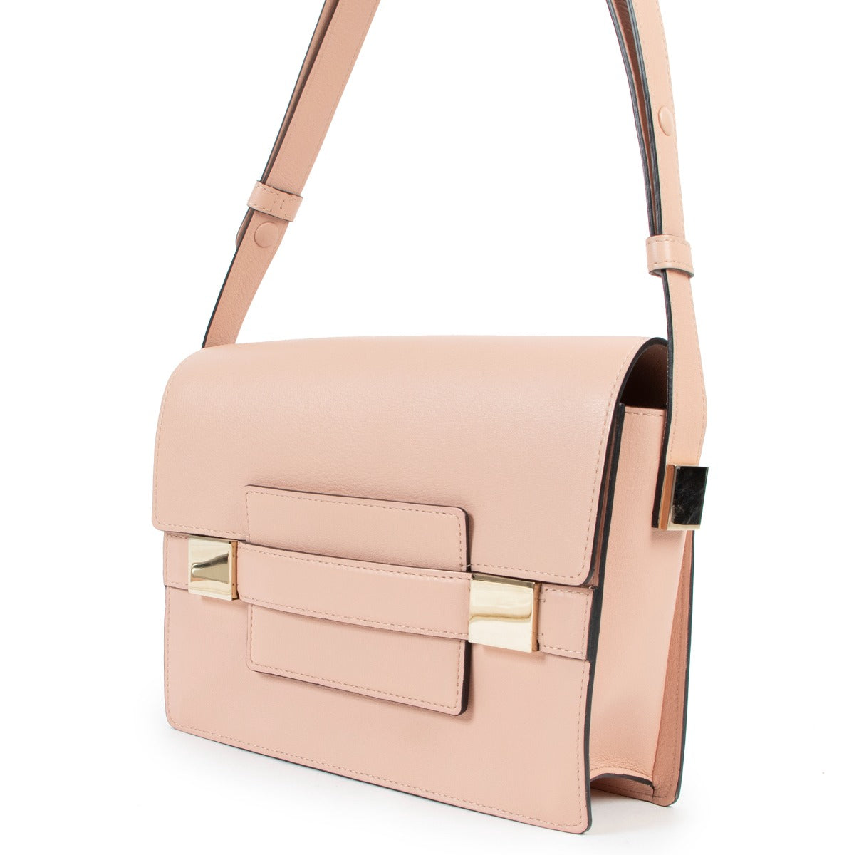 Buy an authentic second hand Delvaux Madame Nude Leather Crossbody in very good condition at Labellov.