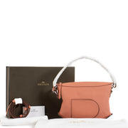 Shop safe online at Labellov in Antwerp, Brussels and Knokke this 100% authentic second hand Delvaux Hibiscus Taurillon Soft Pin Swing Bag