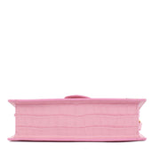 Jacquemus Pink Croc-Embossed Le Grand Bambino Bag for the best price at Labellov secondhand luxury in Antwerp and Knokke