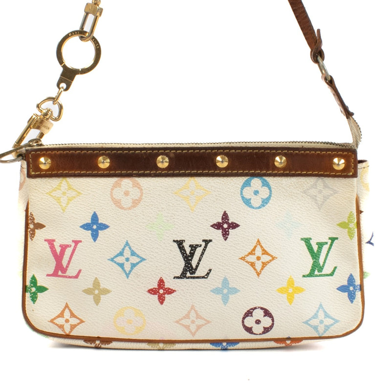 Louis Vuitton White Monogram Multicolore Pochette Accessoires