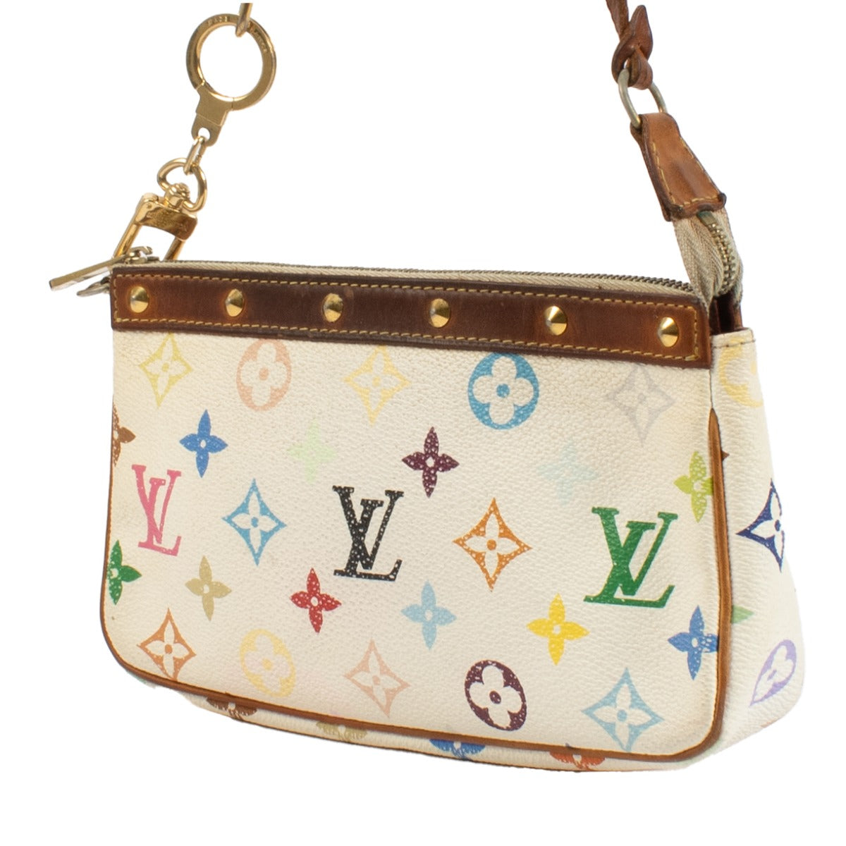 Pochette Accessoires Monogram Multicolore Blanche Louis Vuitton