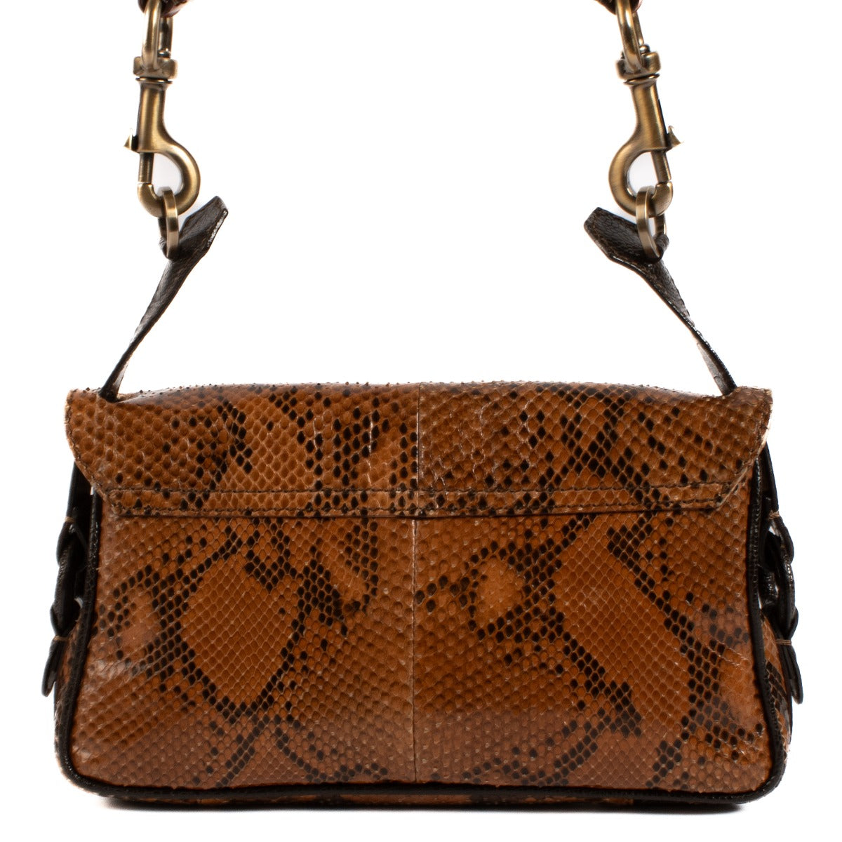 Valentino Garavani Vintage Bruine Python Tas