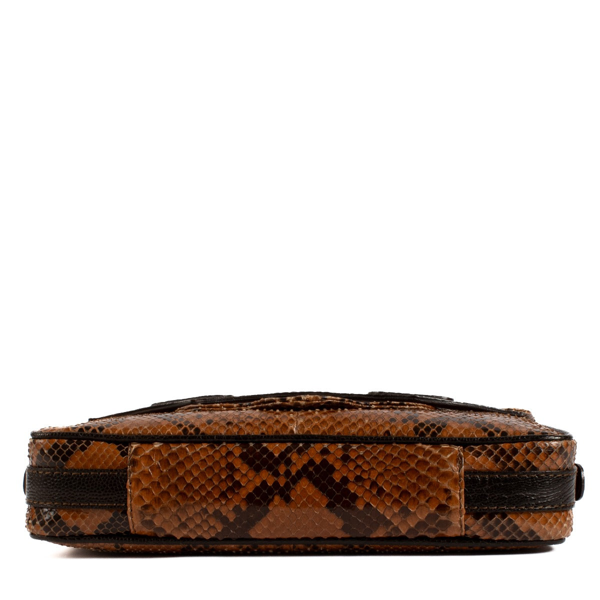 Valentino Garavani Vintage Bruine Python Tas