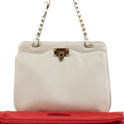 Valentino Garavani SS 2011 White Leather Rockstud Bag
