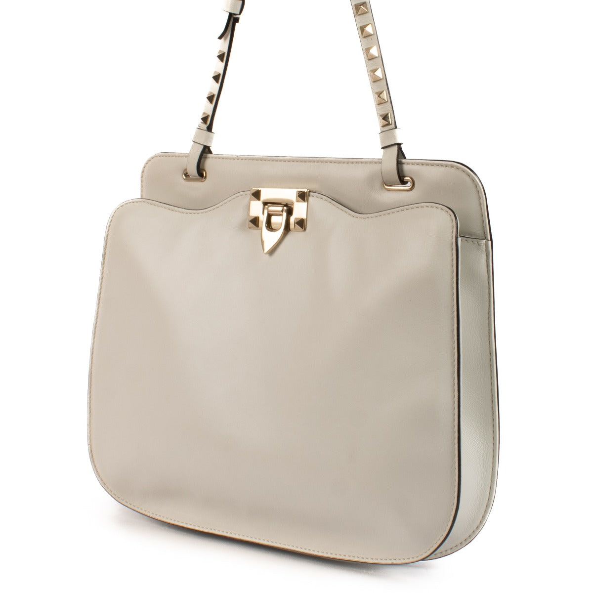 Valentino Garavani SS 2011 White Leather Rockstud Bag