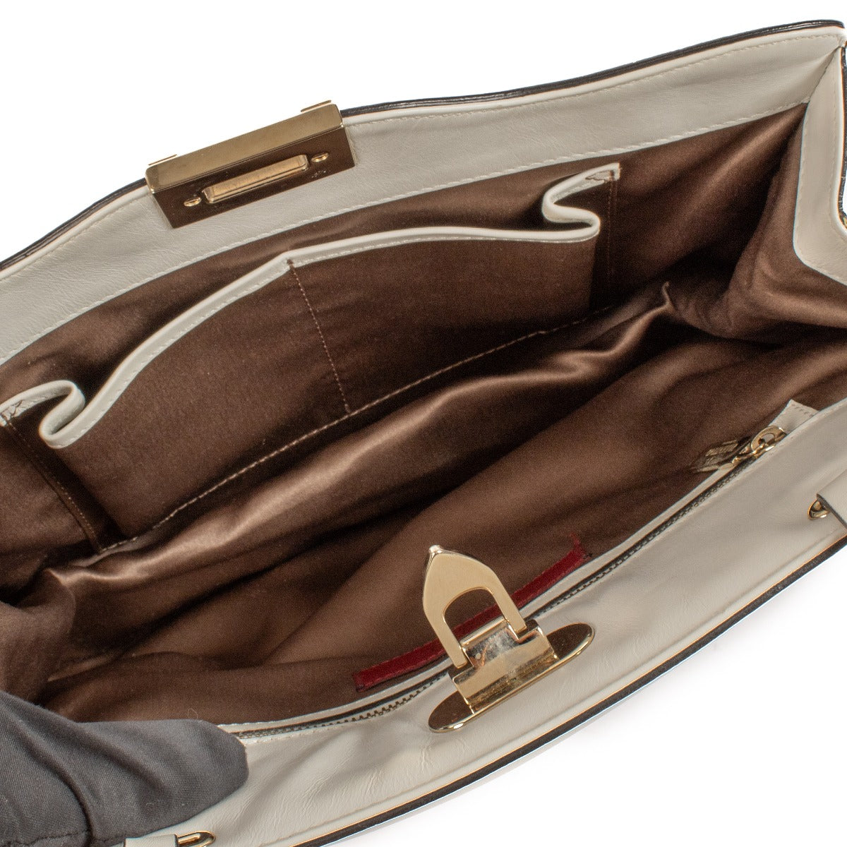 Valentino Garavani SS 2011 White Leather Rockstud Bag
