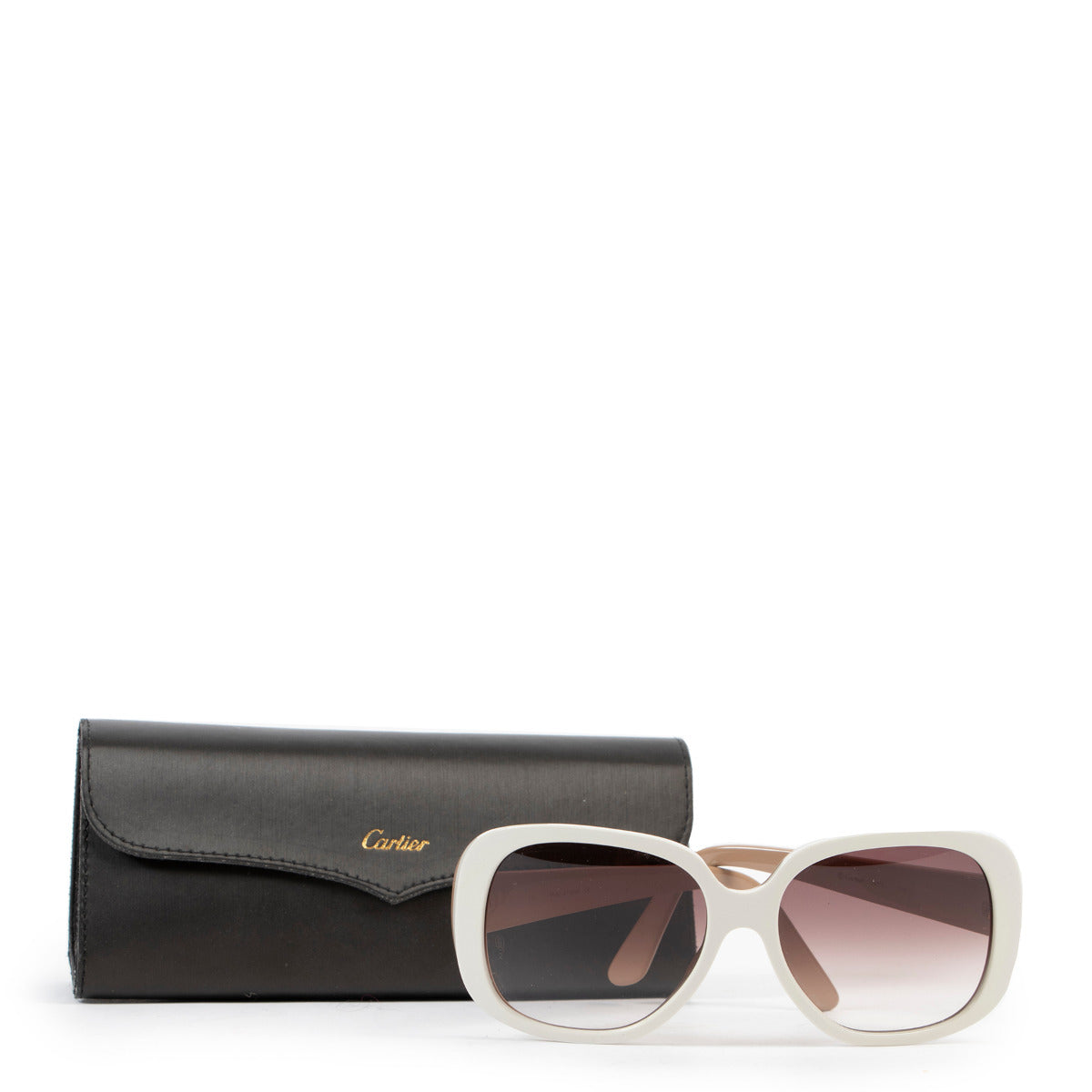 Lunettes de soleil crème Cartier