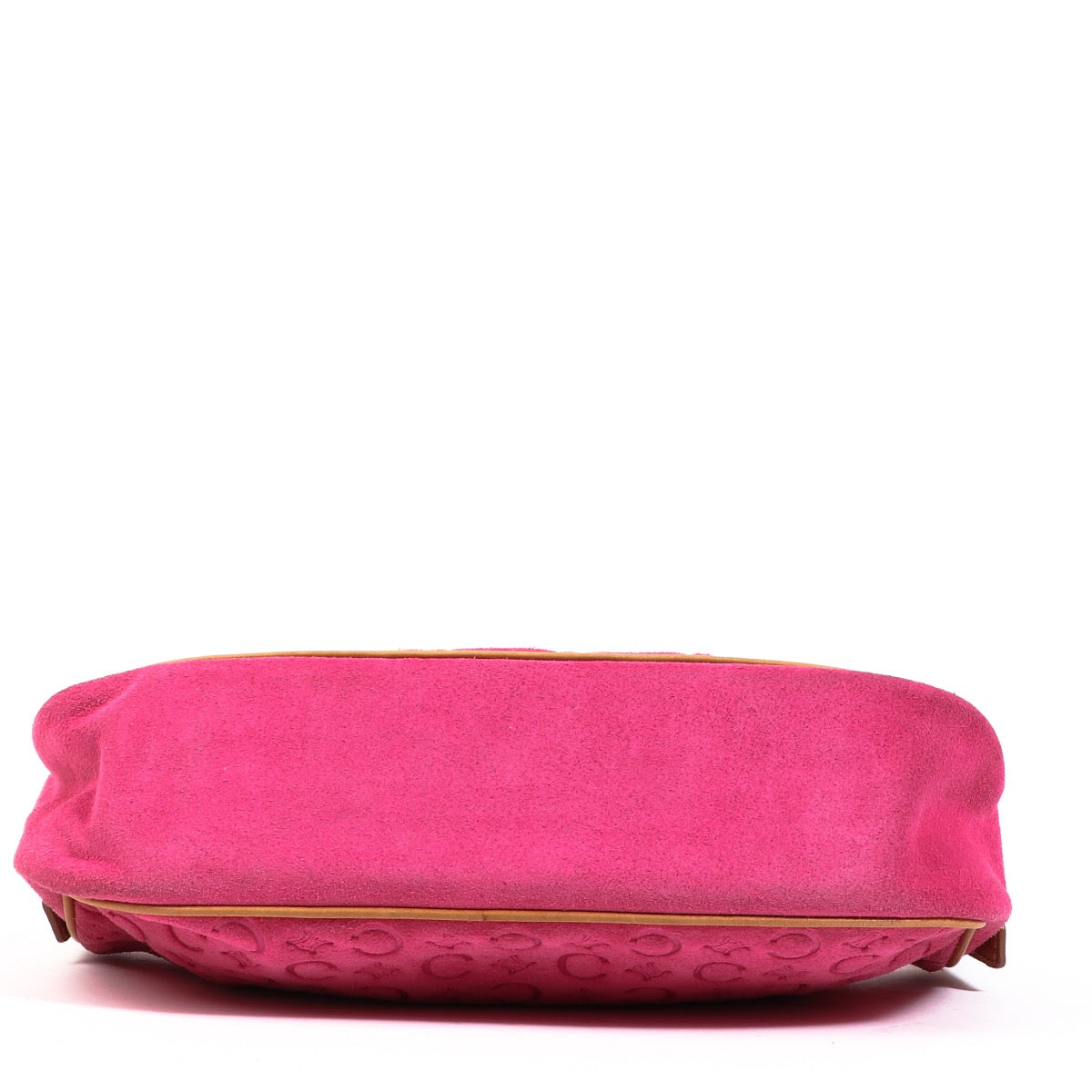 Celine Vintage Embossed Pink Suede Shoulder Bag for the best price at Labellov secondhand luxury. We buy and sell your authentic designer bags for the best price.