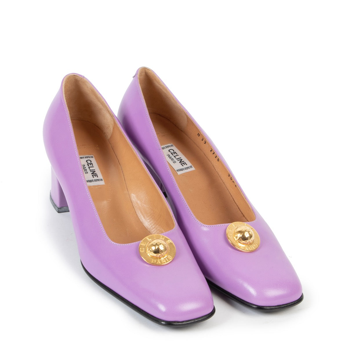 Shop safe online at Labellov in Antwerp these 100% authentic second hand Celine Lilac Heels - Size 39