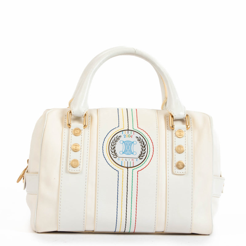 Celine White 2004 Olympics Athene Top Handle Bag for the best price at Labellov secondhand luxury in Antwerp