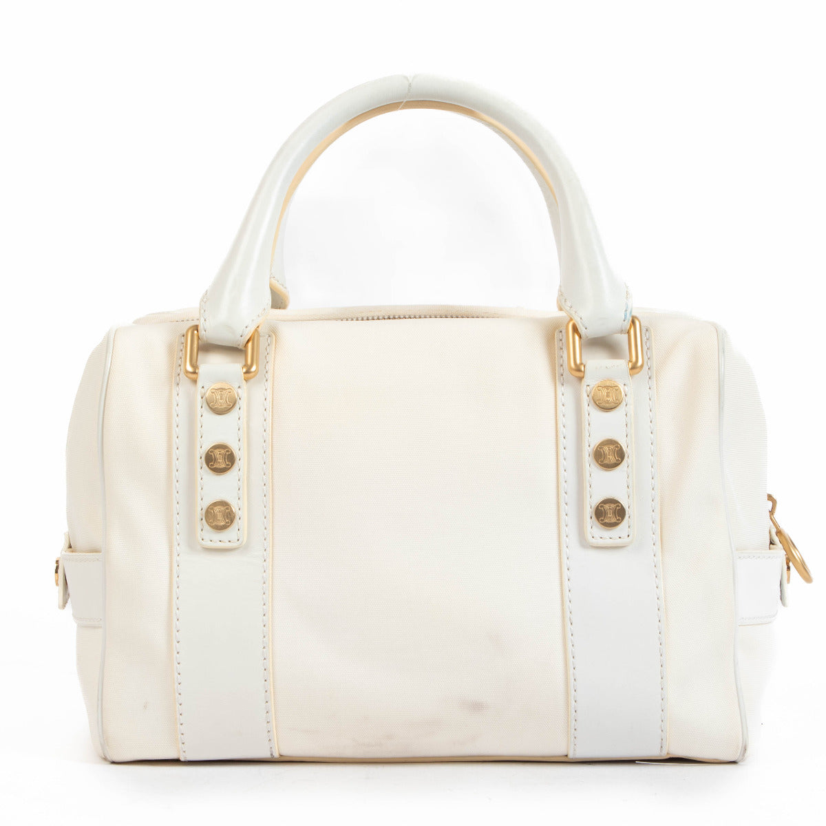Celine White 2004 Olympics Athene Top Handle Bag