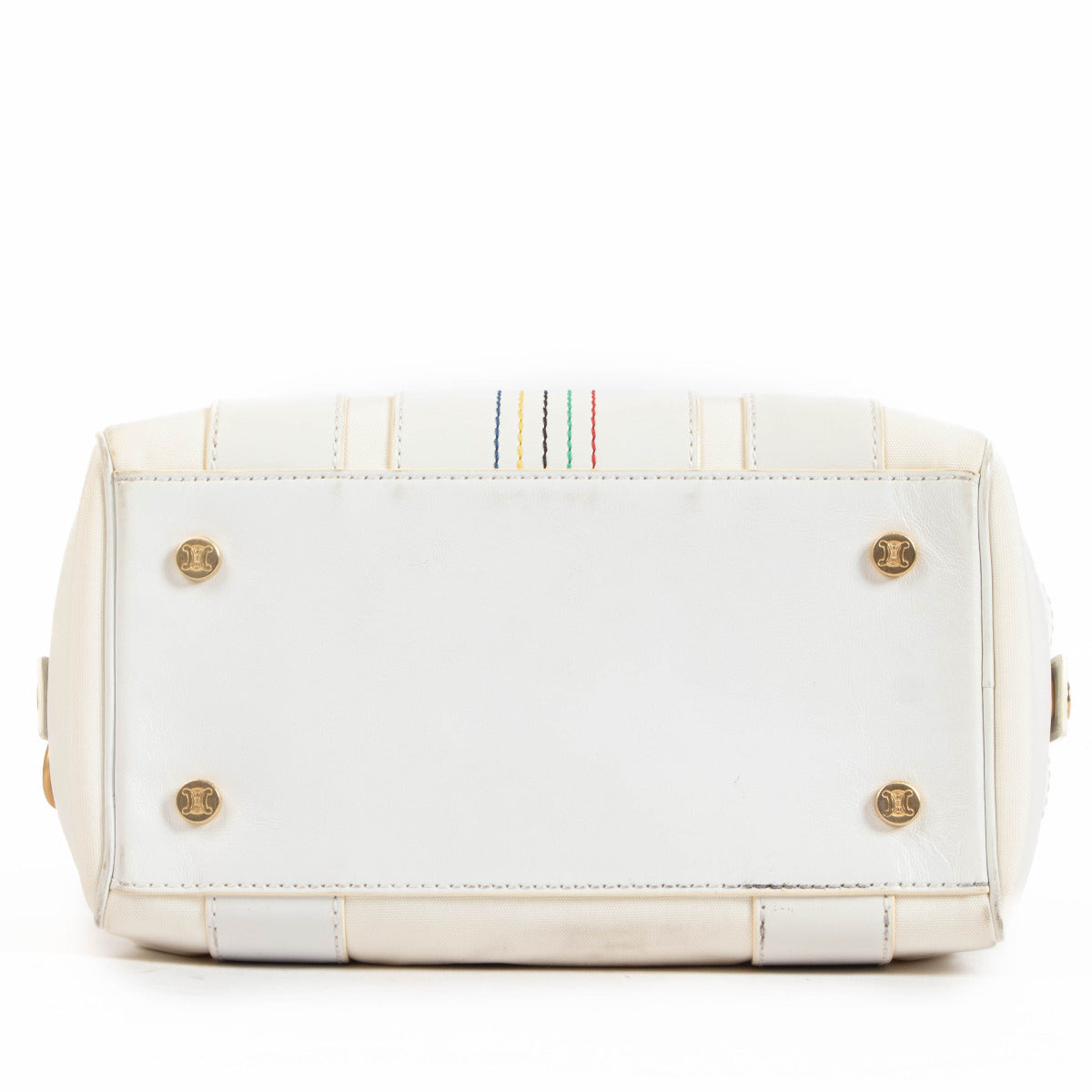 Celine White 2004 Olympics Athene Top Handle Bag
