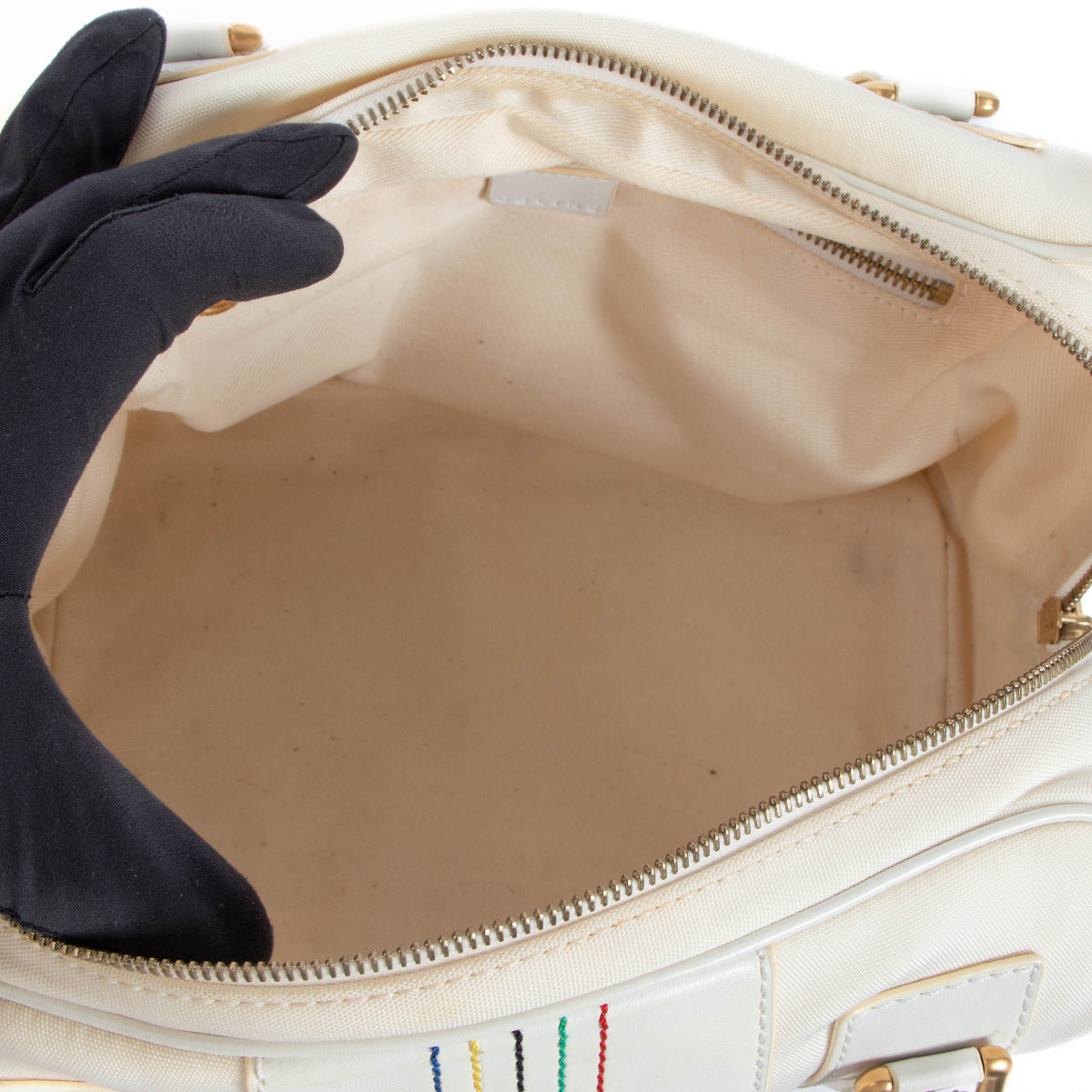 Buy and sell Celine White 2004 Olympics Athene Top Handle Bag for the best price at Labellov secondhand luxury in Antwerp Belgium