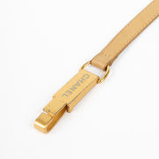 Shop this 100% authentic Chanel Beige Leather Slim Belt in size 00A at Labellov.com