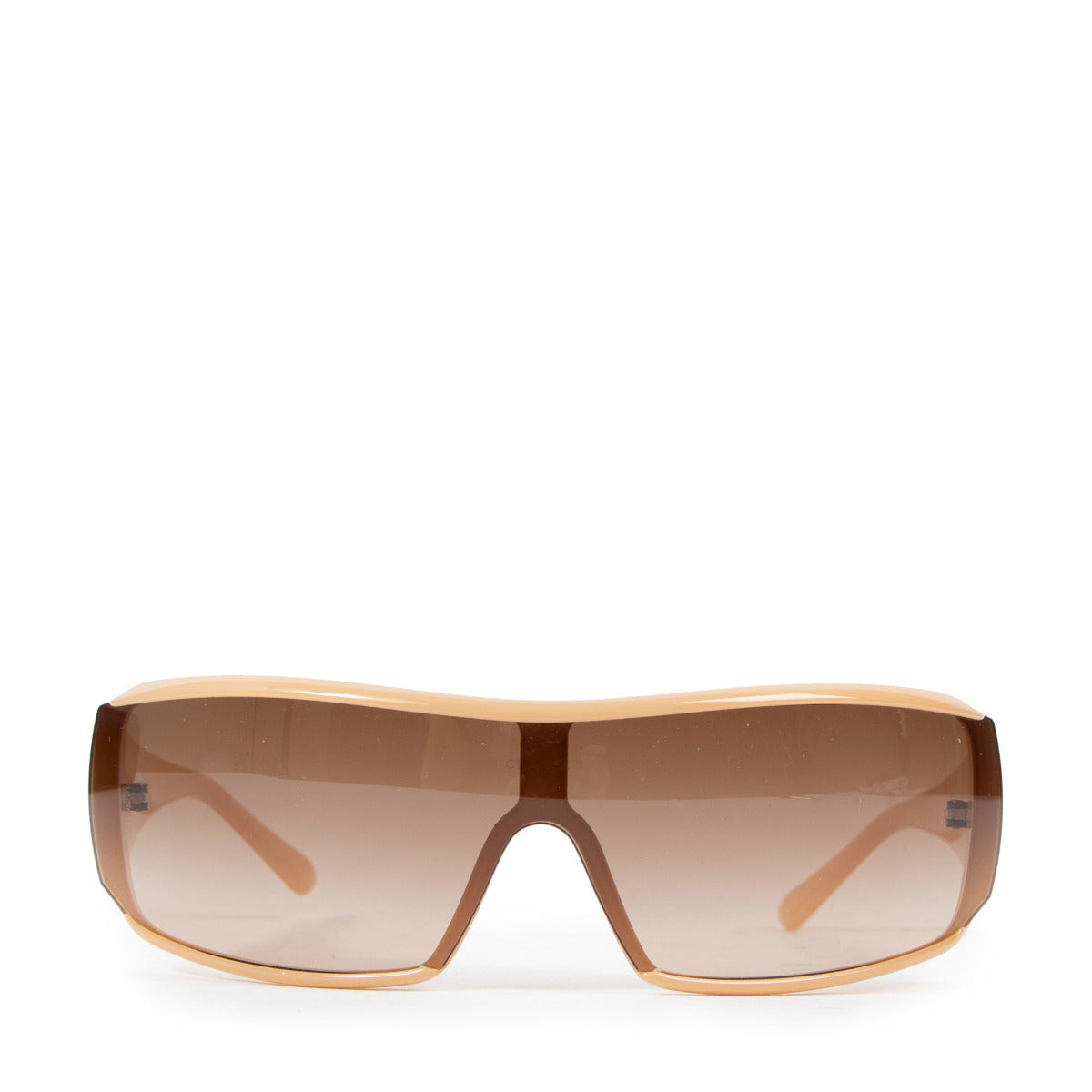 Chanel Beige 5103 Wrap-Around Visor Sunglasses