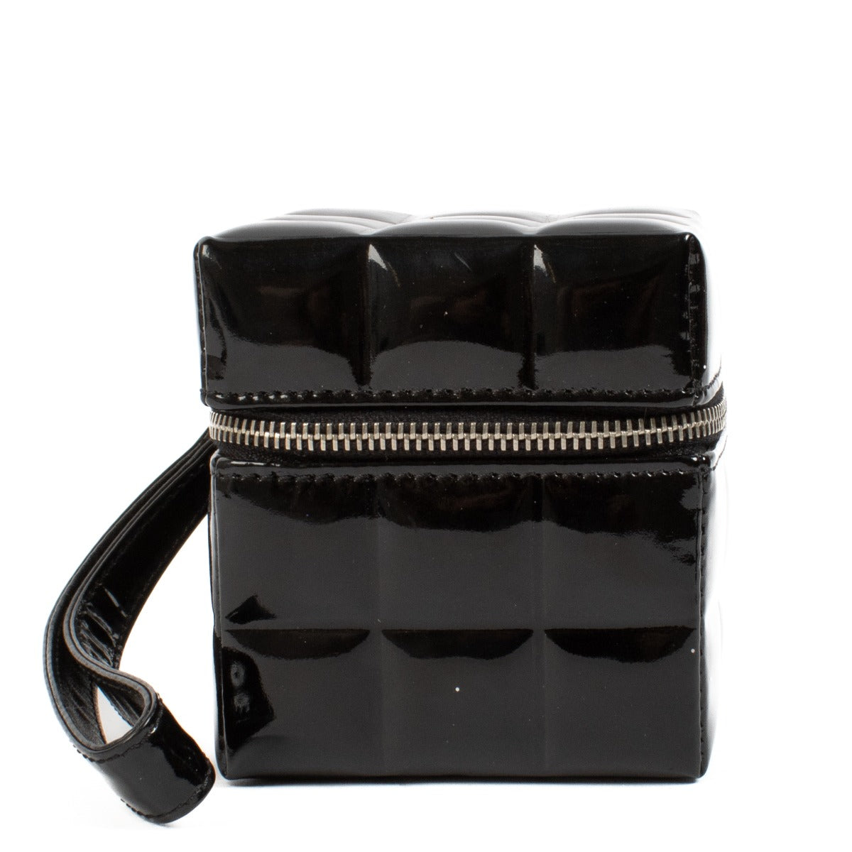 Shop 100% authentic secondhand Chanel Black Patent Leather Cube Clutch on Labellov.com