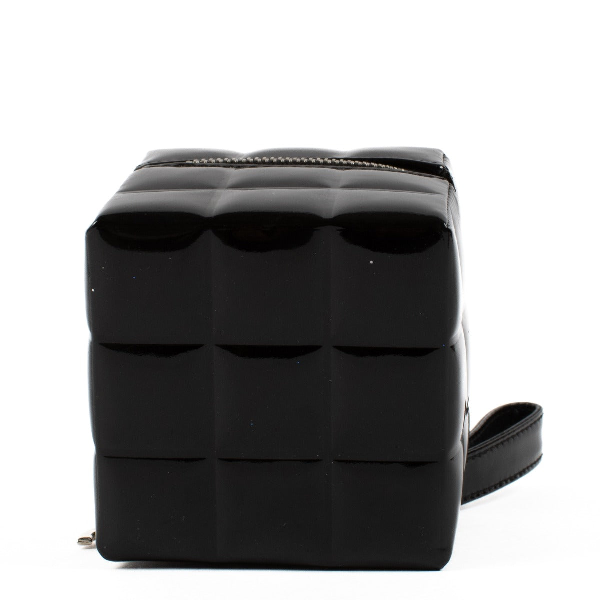 Shop 100% authentic secondhand Chanel Black Patent Leather Cube Clutch on Labellov.com