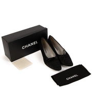 shop 100% authentic second hand Chanel Black Satin CC Pumps - Size 39 1/2 on Labellov.com