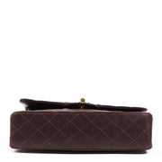 Chanel Vintage Brown Lambskin Classic Flap Bag