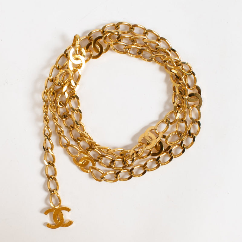 Shop 100% authentic second hand Chanel Gold CC Chain Belt on Labellov.com