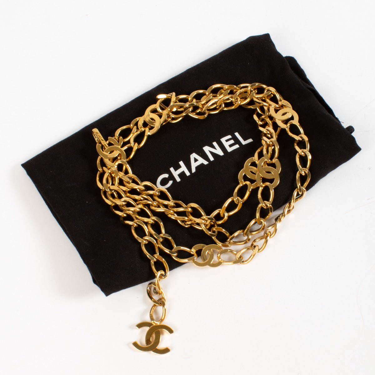 Shop 100% authentic second hand Chanel Gold CC Chain Belt on Labellov.com