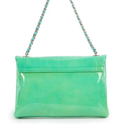 Chanel Green Patent Leather Keyboard Flap Bag