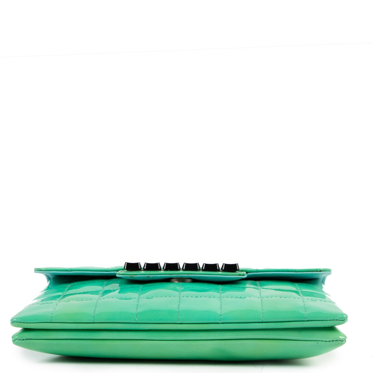 Chanel Green Patent Leather Keyboard Flap Bag